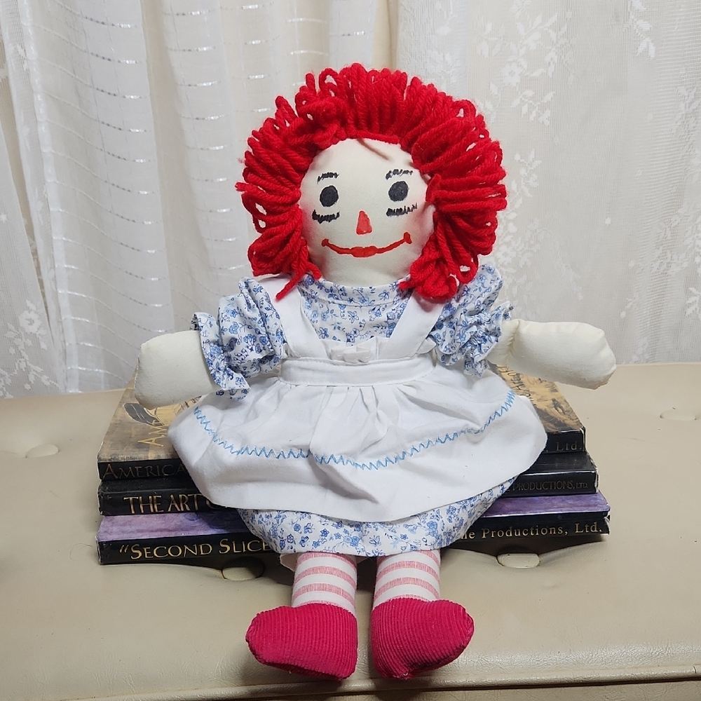 Vintage Raggedy Ann cloth rag doll 15inch
